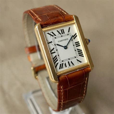 cartier tank americaine gelbgold|cartier tank solo large gold.